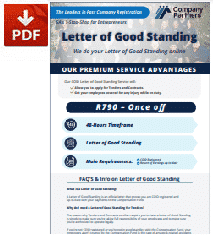 Letter of Good Standing