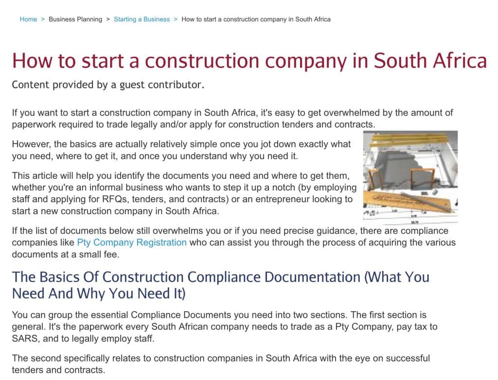 construction company in south africa