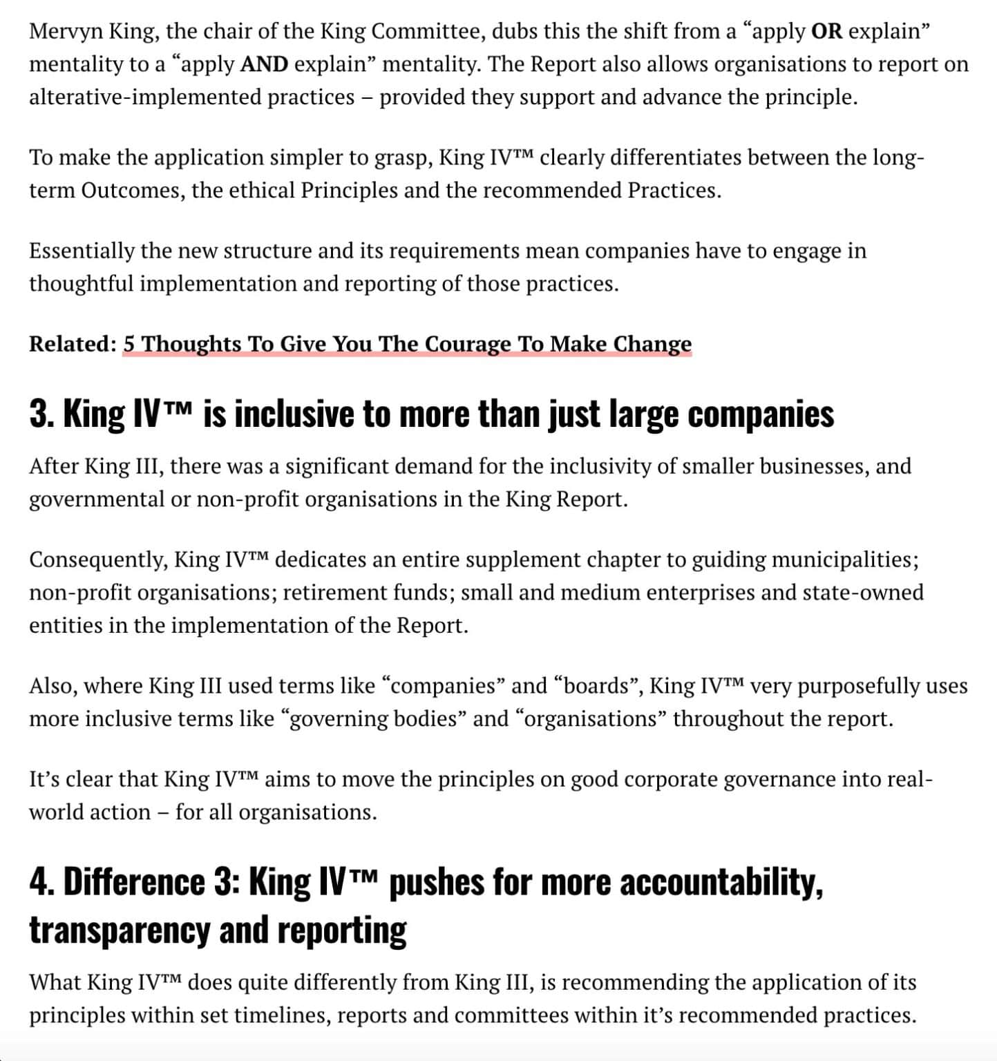 king report