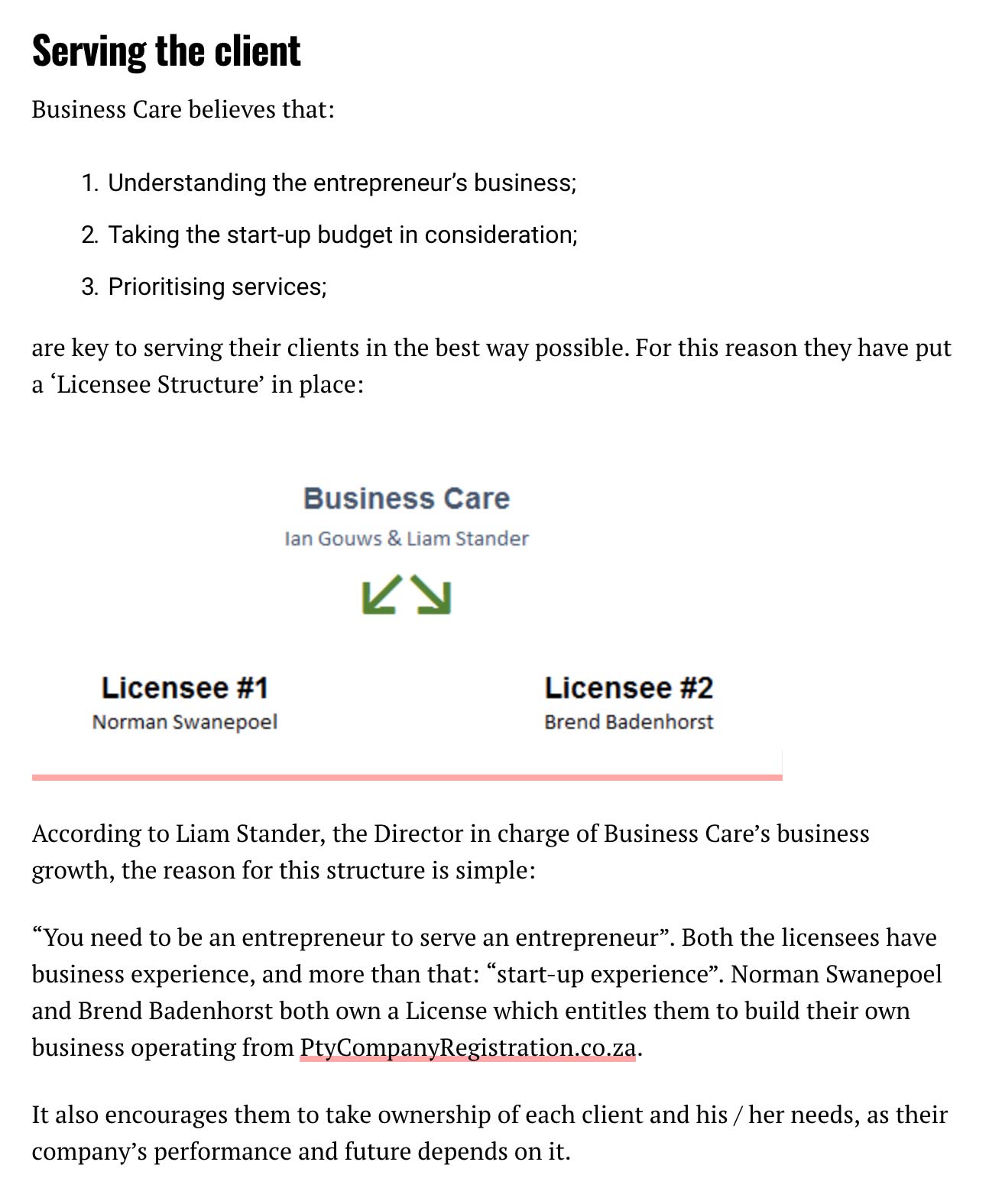 Start-up Advice