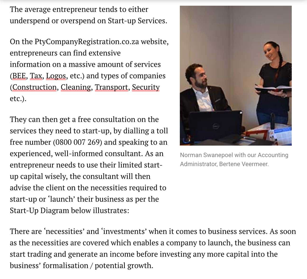 Start-up Advice