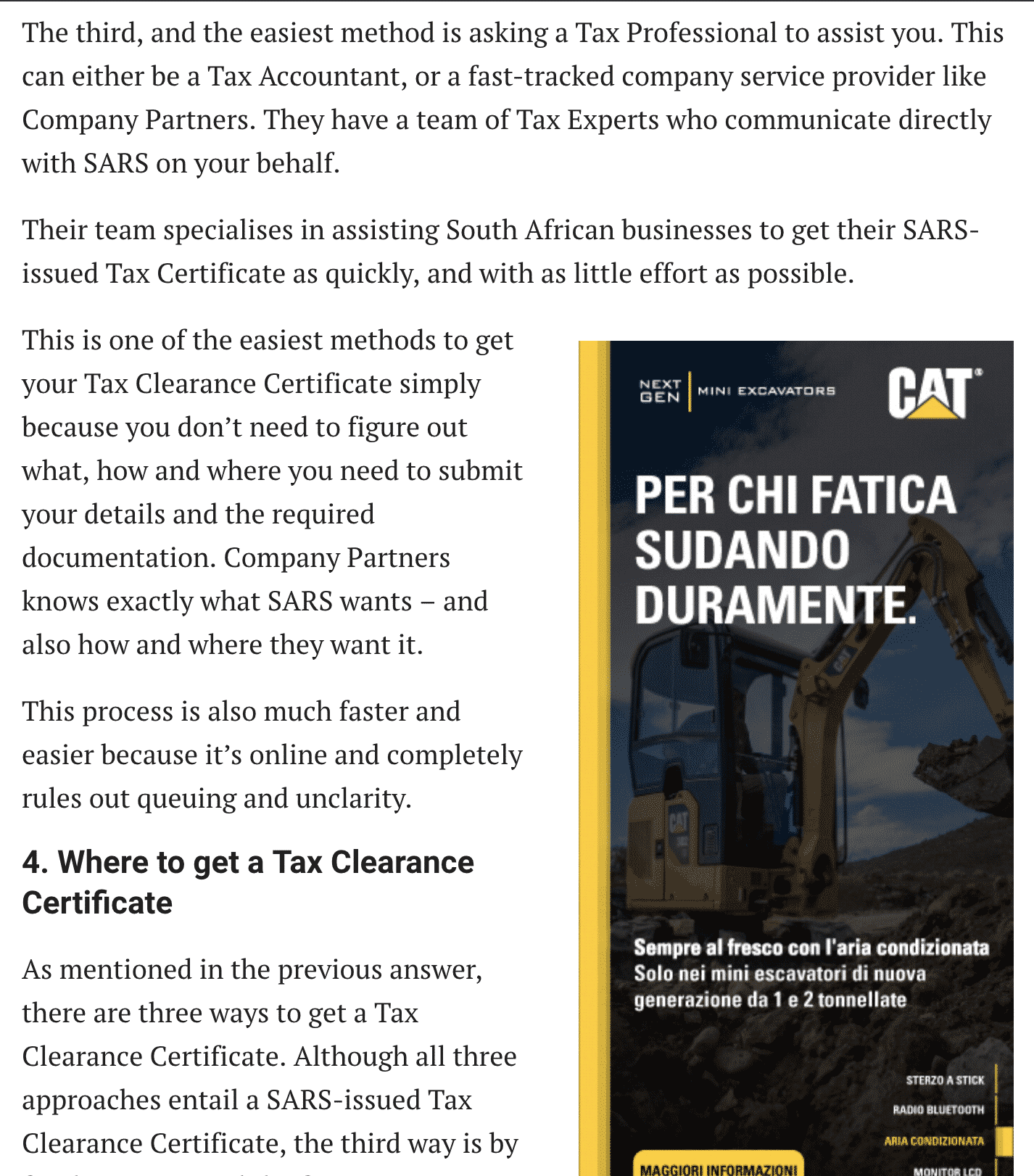 one of the easiest methods to get a tax clearance