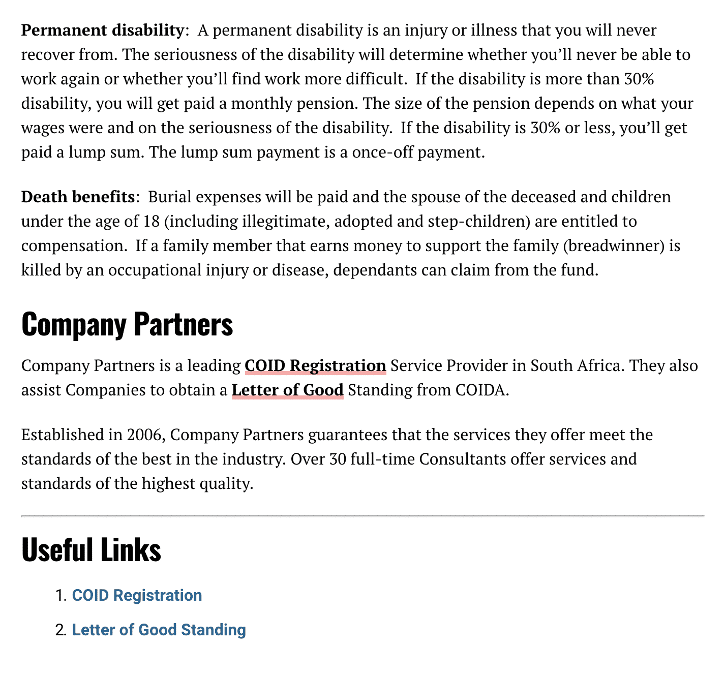 types of compensation article