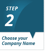 Step 2 - Choosing your company name