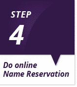 Step 4 - Your online business name reservation