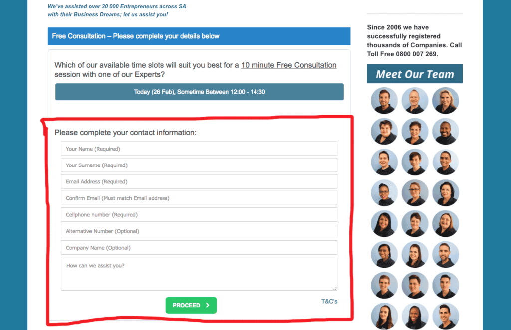 company registration