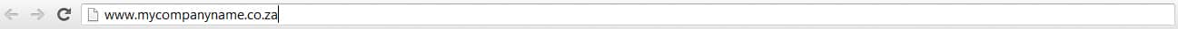 Enter your new company name in the URL bar
