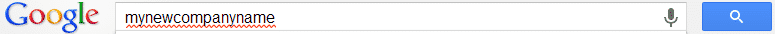 Search for your company name online