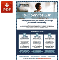 Service List Aug